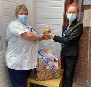 Member of the care team donates