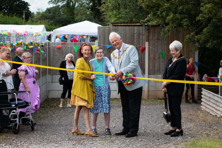 The Mayor of Stafford opens the summer fair in nursing House Stafford